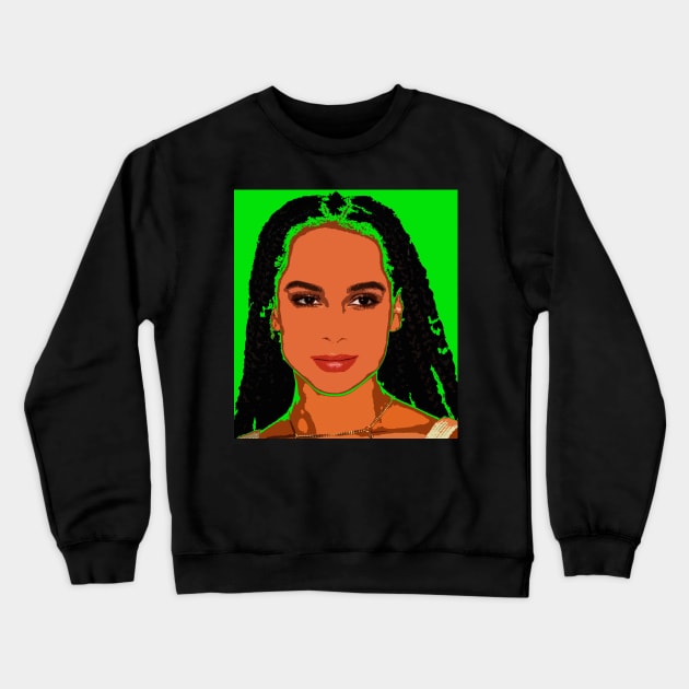 zoe kravitz Crewneck Sweatshirt by oryan80